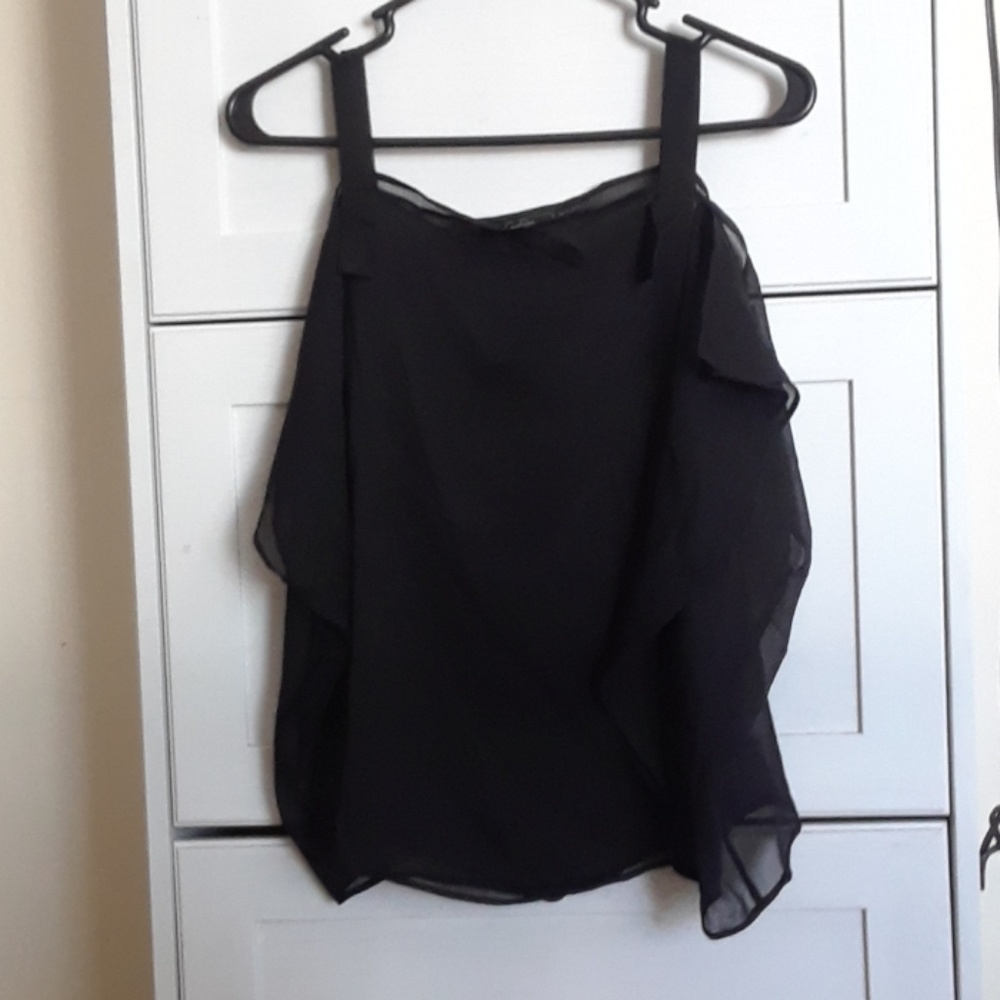 Black Sheer Top
